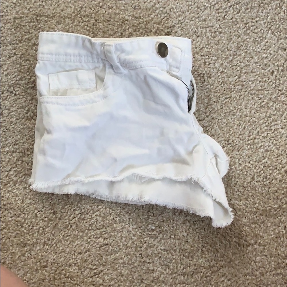 White Cheeky Shorts